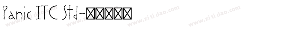 Panic ITC Std字体转换
